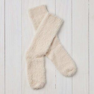 Chalet Fuzzy Socks Latte.The coziest scrunched crew socks, you'll want multiple